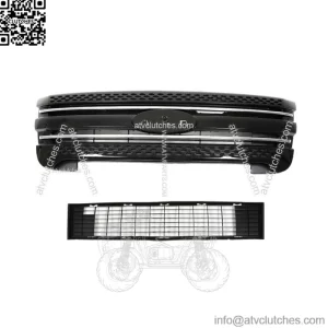 For 2011-2015 Ford Explorer Front Bumper Upper Grille Assembly Glossy Black