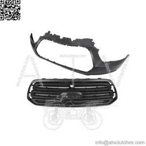 Front Bumper Upper Cover+Grille Black For 2015-2019 Ford Transit 150 250 350