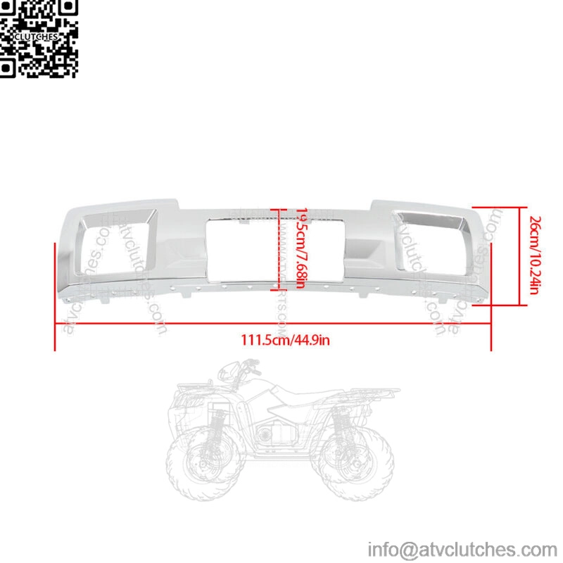 For 2015-2019 GMC Sierra 2500HD 3500HD Chrome Front Bumper Skid Plate - Image 2
