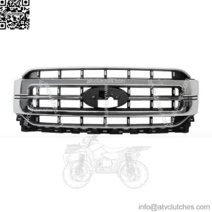 Front Bumper Upper Grille For 2021-2023 Ford F150 Chrome ML3Z-8200-FA