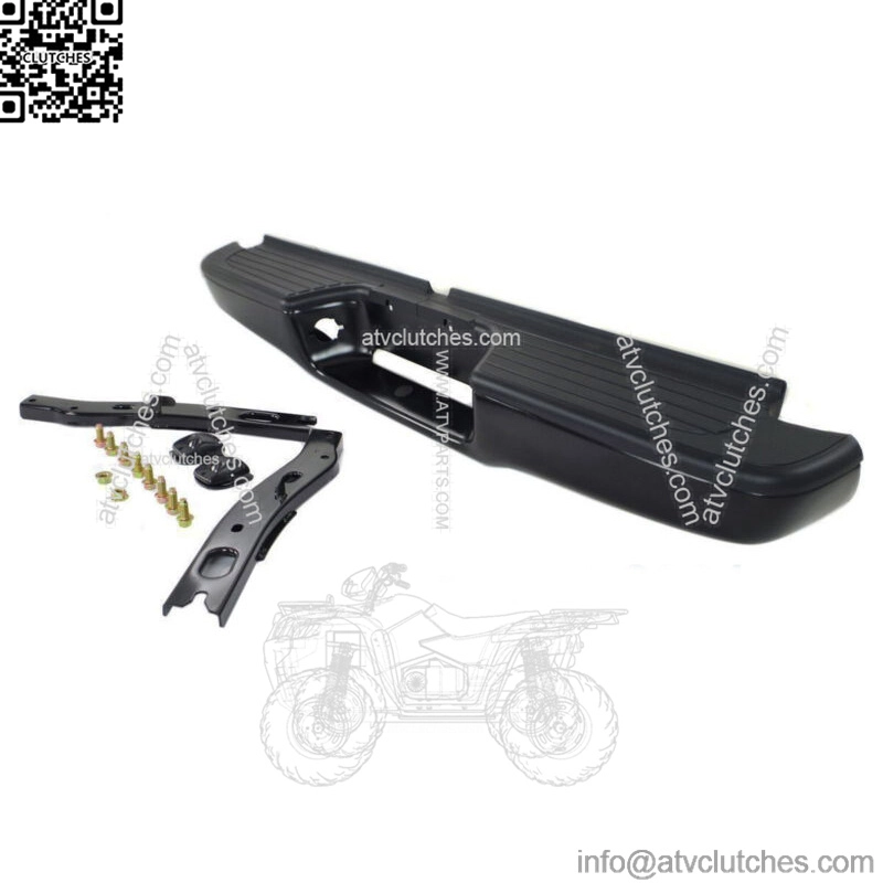 For 1995 96-2004 Toyota Tacoma Complete Steel Rear Step Bumper Black TO1102214