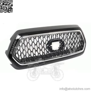 Front Bumper Grille Gray For 2019-2021 Toyota Tacoma TRD w/Chrome Trim
