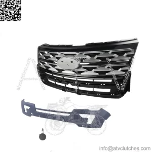 Front Grille + Front Bumper With Radar Hole For 2018 -2019 Ford Explorer
