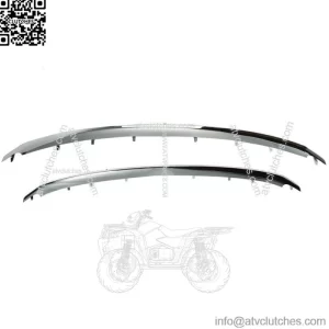 Front Lower & Upper Chrome Grille Trim Molding For 2011-2015 Ford Explorer