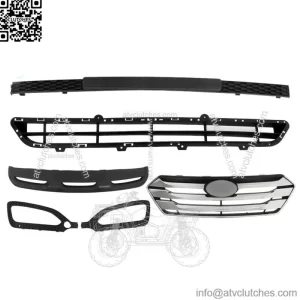 For Hyundai Santa Fe Sport 2013 14-2016 Front Grille Fog Light Bezels Set 5 Pcs