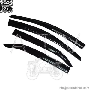 4PCS Mugen Style Window Visor Vent Sun Shade Rain Guard For 14-18 Toyota Corolla