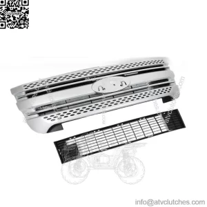 Front Bumper Upper Grille Assembly For 2011-2014 2015 Ford Explorer Silver