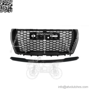 For 21-23 GMC Yukon/Yukon XL Denali Front Grille&Hood Molding Gloss Black Grill