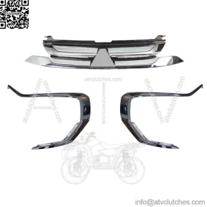 For Mitsubishi Outlander 2016-2018 Upper Grille+Front Bumper Trim Molding L+R