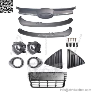 For 2012-2014 Ford Foc Front Bumper Grill Cover Assembly Fog Lights