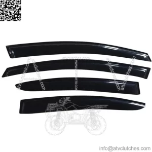 Window Visor For 2015-2018 Subaru WRX STI Slim Smoke Rain Sun Guard Deflector