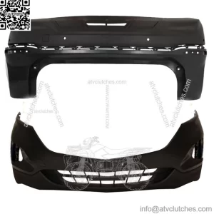 Front Bumper Cover&Rear Bumper Cover Primed Plastic For 2018 2019 Chevy Equinox