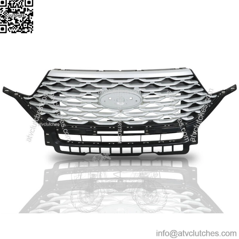 For 2020-2022 Ford Explorer Silver Front Bumper Grille Upper Mesh Grill Radiator - Image 2