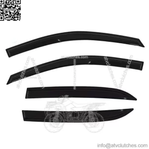 Window Visor Vent For Honda Accord 4 Door Sedan 2003-2007 Rain Guard Deflector