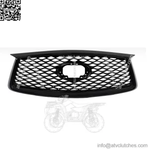 Gloss Black Frount Bumper Grille W/o Camera For 2019-2022 Infiniti QX50