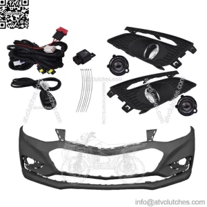 Front Bumper Cove W/O Park Assistr&Haloge Fog Lights For 2016-18 Chevy Cruze LS