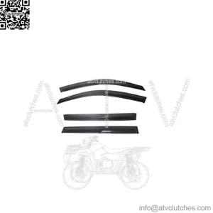 Window Visors For 2006-2012 Toyota RAV4 Vent Sun Rain Deflector Guard 4Pcs Smoke