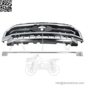 For Ford  F-250 F-350 2020-2022 Lariat Chrome Grill Satin Aluminum&Black