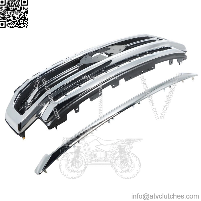 For Ford F-250 F-350 2020-2022 Lariat Chrome Grill Satin Aluminum&Black - Image 2