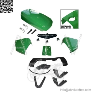 New Upper Hood/Fuel Door Kit/Cowl Set/CATCH/ Seal Kit fits John Deere 4500