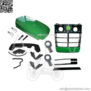 Grille/Upper Hood/Fuel Door Kit/Mounting Seal/CLIP /Sticker fits John Deere 4200