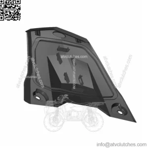 Polaris Center Hood, White Lightning, Genuine OEM Part 5454554-599(For: Polaris)