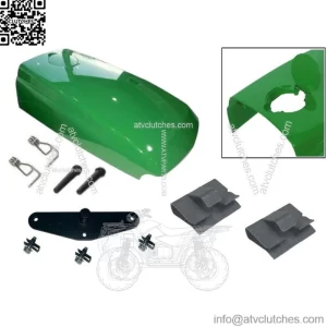 New Upper Hood with Assembled Fuel Door /Catch /Clips Fits John Deere 4300