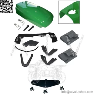 New Upper Hood/ Fuel Door Kit/ CATCH/CLIP/Seal/Stickers Kit fits John Deere 4600