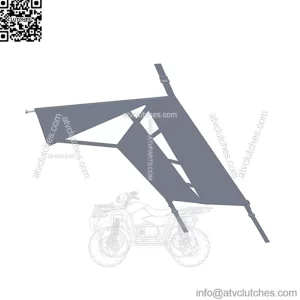 Polaris Ranger Side Net, Genuine OEM Part 2686010, Qty 1