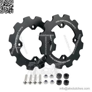 Dual Sprocket Guard Chain Protector For Yamaha Raptor 700 YFM700 2006-2024 Black