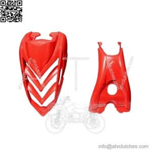 06-12 Yamaha Raptor 700 OEM GRILL NOSE CONE HOOD GAS TANK COVER RED