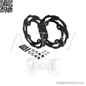 For Yamaha YFZ450R ATV Rear Dual Sprocket Guard Chain Cover Protection 2009-2023