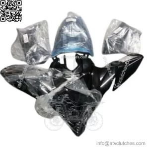 7 Piece YFZ450R Black OEM Yamaha Complete Set Plastics Brand New 09-2025