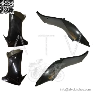 4 Piece YFZ450R Black OEM Yamaha Side Cover Plastics Brand New 14-2023