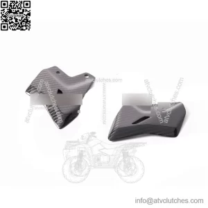 Kawasaki Z650 2017-2024 Carbon Fiber Heel Guard Plate Rearset Plates Twill