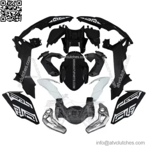 Kawasaki Z650 2017-2019 Black White Fairing Bodywork Injection ABS