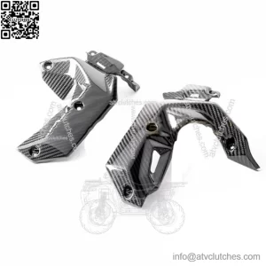 Kawasaki Z650 2017-2019 Carbon Fiber Front Side Radiator Cover Fairing Twill