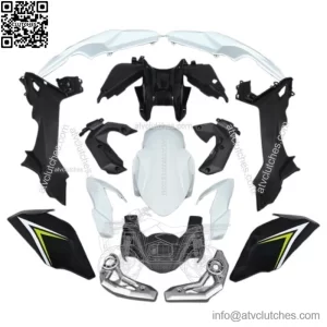 Kawasaki Z650 2017-2019 Black White Yellow Fairing Bodywork Injection ABS