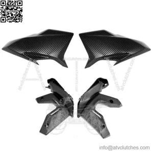 2020-2023 KAWASAKI Z650 4-Piece Carbon Fiber Front Side Frame Fairing Cowl