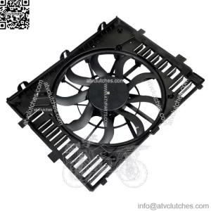 Fit For  2011-2018 Porsche Cayenne Radiator Cooling Fan Assembly 95810606120
