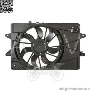 Radiator Condenser Cooling Fan Assembly For 2010-2017 Chevrolet Equinox 2.4L