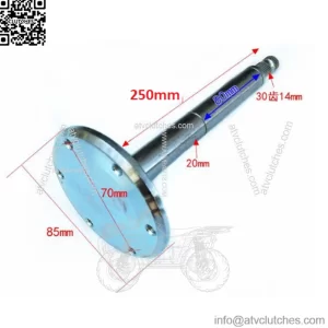 Steering column axle