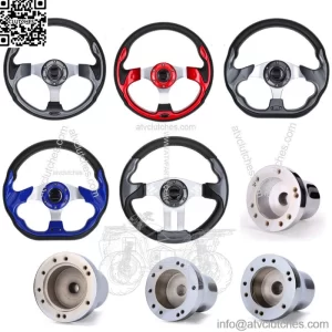 Golf Cart Steering Wheel / Chrome Adapter For  Yamaha EZGO Club CarCarts