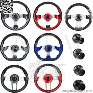 Golf Cart Steering Wheel or Black Adapter For Yamaha EZGO Club Car Carts Part