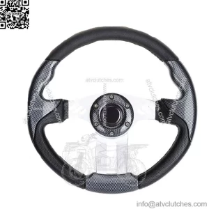 12.5 inch Golf Cart Steering Wheel For Ezgo/Yamaha/Club CAR Carbon Fiber