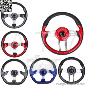 Golf Cart Steering Wheel Fit Yamaha Club Car EZGO TXT RXV without Adapter
