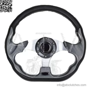 Carbon Fiber Golf Cart Steering Wheel without Adapter For Yamaha Club Car EZGO