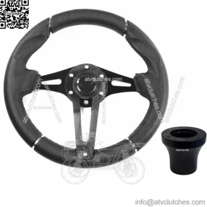 Black Transformer Golf Cart Steering Wheel For Club Car DS 2000.5+ G&E Models