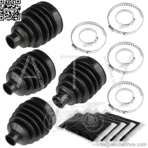 2 Rear Axle Inner Outer Boot Kit Fits Polaris Sportsman 570 14-17 / 570 6x6 2017 (For: Polaris Sportsman 570)