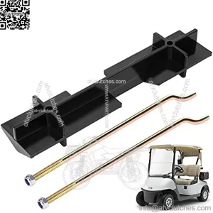 Golf Cart Battery Hold Down Plate with Rods Kit for EZGO TXT RXV 1994-up Gas and Electric Gas and Electric Golf Cart, OEM# 70045G01 01101-G01